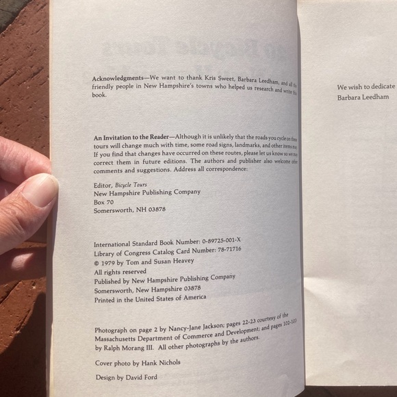 Vintage 20 Bicycle Tours in New Hampshire Biking Cyclist Guide Outdoors - Picture 8 of 9